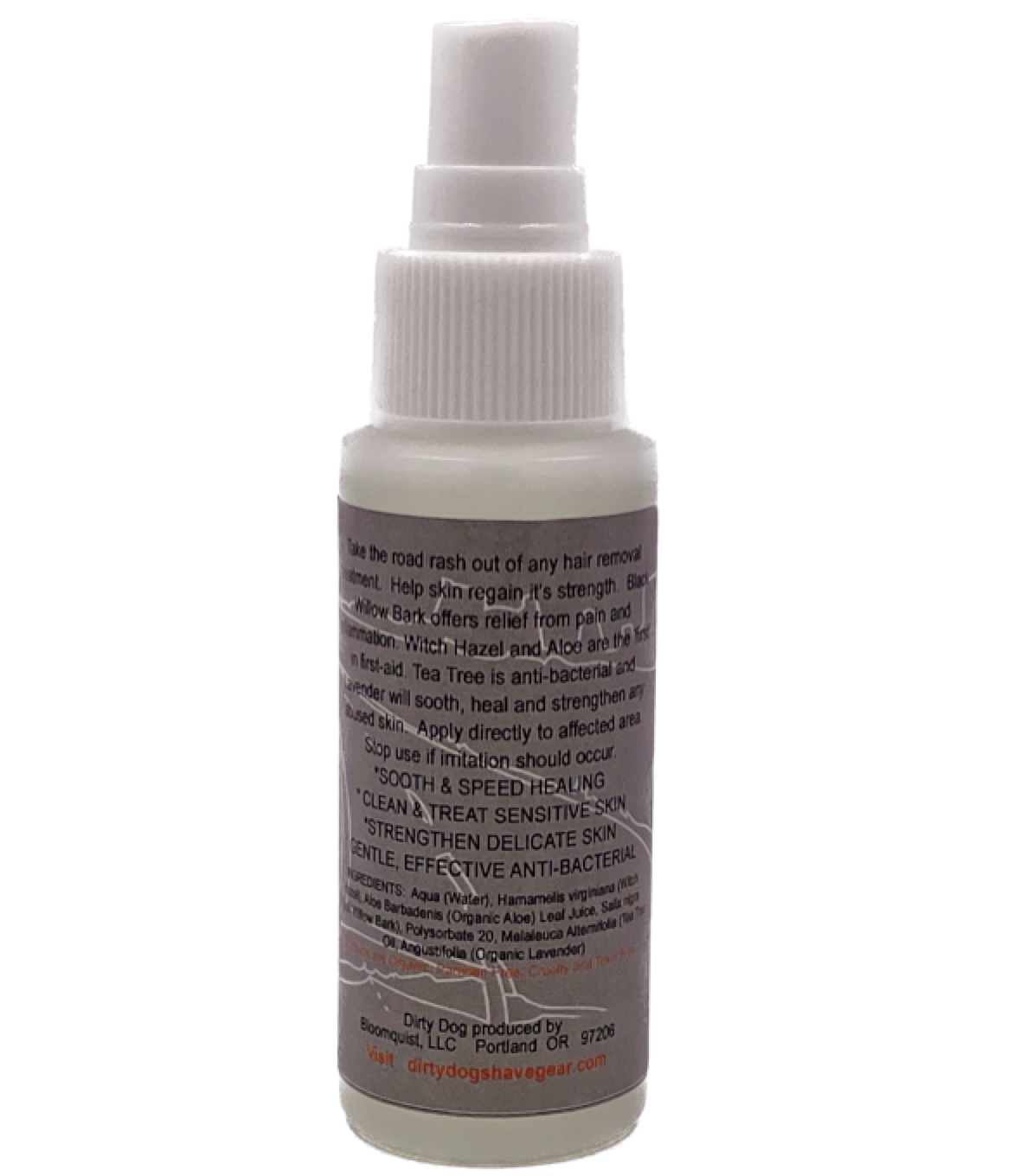 Natural, organic fine mist to speed cooling and calm redness on sensitive skin